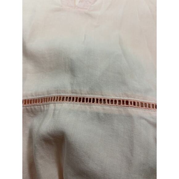 Bella Dahl Tunic Top Blouse Peach Pink Large - Picture 7 of 9